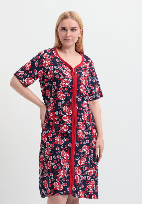 Халат хлопковый Прекрасный день шир.  580, рис. 7