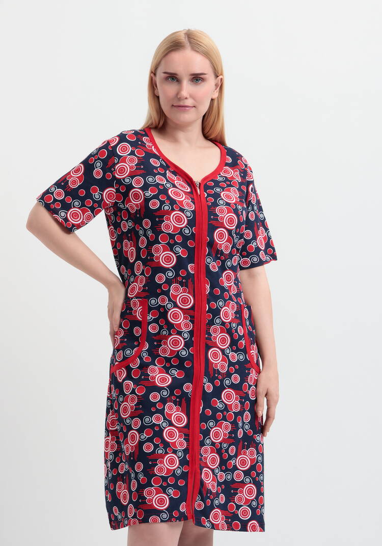 Халат хлопковый Прекрасный день шир.  750, рис. 7