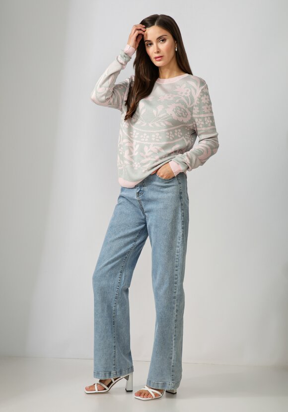 Джемпер женский с жаккардовым рисунком шир.  580, рис. 15