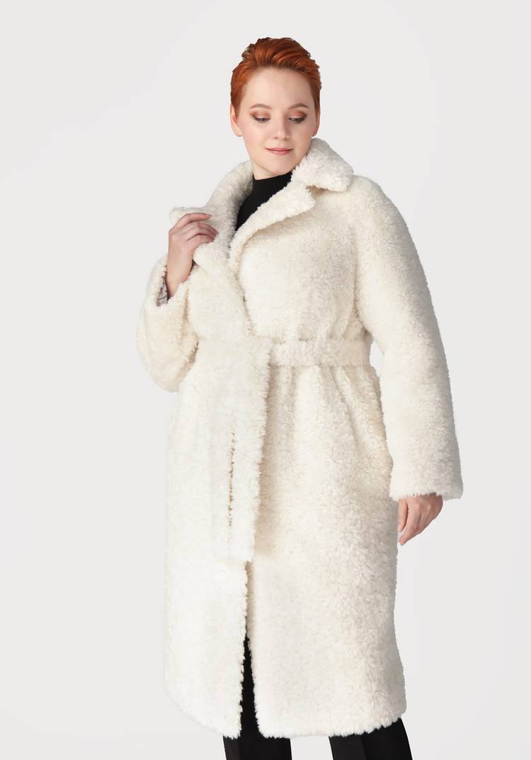 Пальто прямого кроя из овечьей шерсти шир.  750, рис. 1