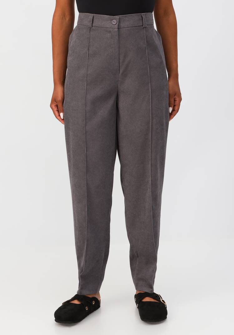 Брюки-бананы вельветовые с карманами шир.  750, рис. 36