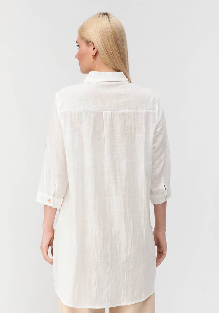 Туника с декоративными пуговицами Тина шир.  750, рис. 22