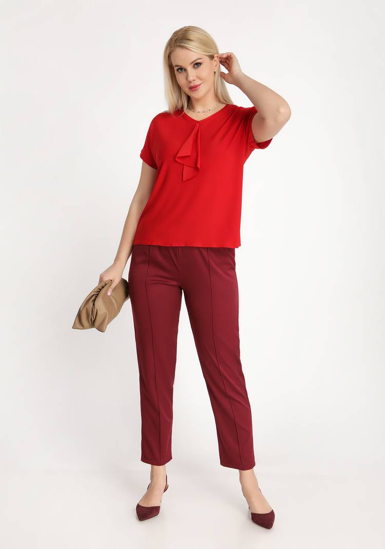 Блуза с воланом спереди шир.  750, рис. 13