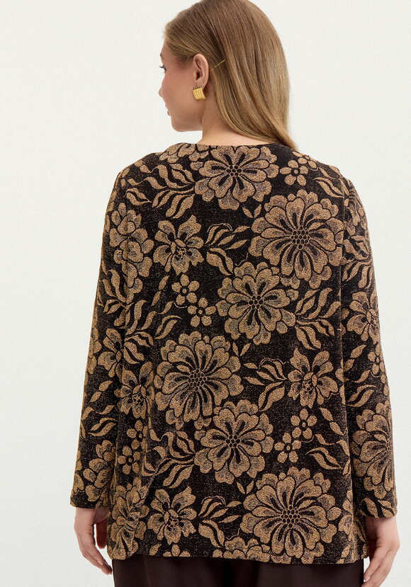 Кардиган с рисунком из люрекса шир.  580, рис. 11