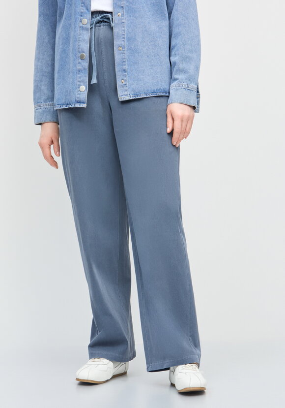 Брюки прямые от бедра с комфортным поясом шир.  580, рис. 24