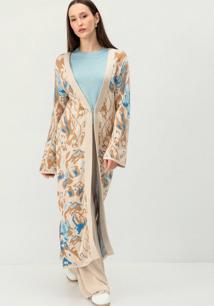 Кардиган с цветочным дизайном шир.  750, рис. 19