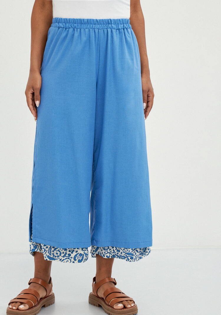 Брюки комбинированные длиной 7/8 шир.  750, рис. 20