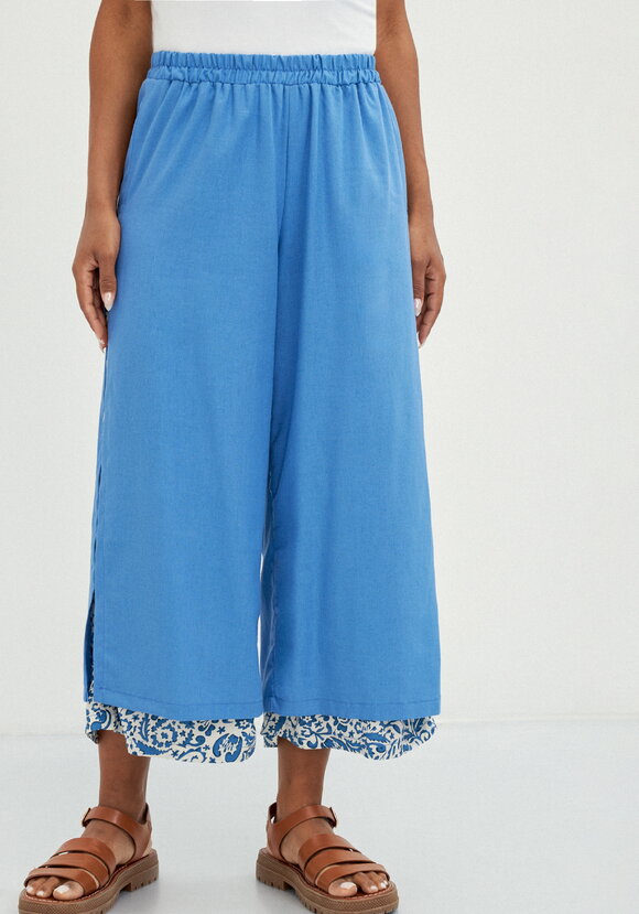 Брюки комбинированные длиной 7/8 шир.  580, рис. 20