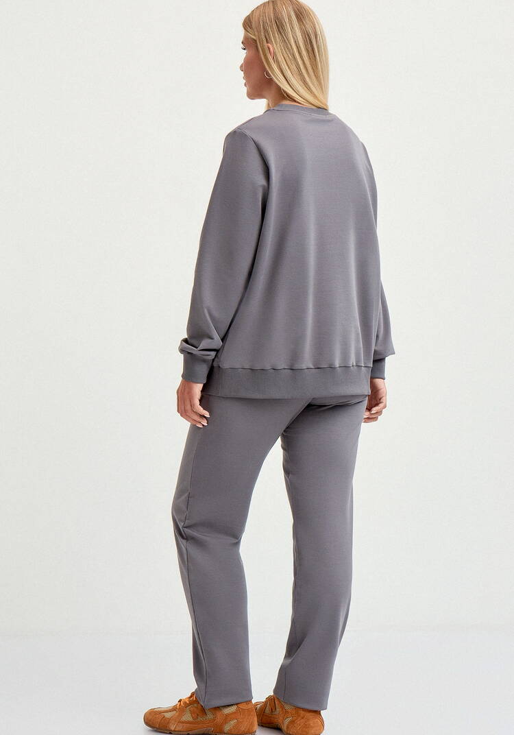 Костюм свитшот с принтом и брюки шир.  750, рис. 3