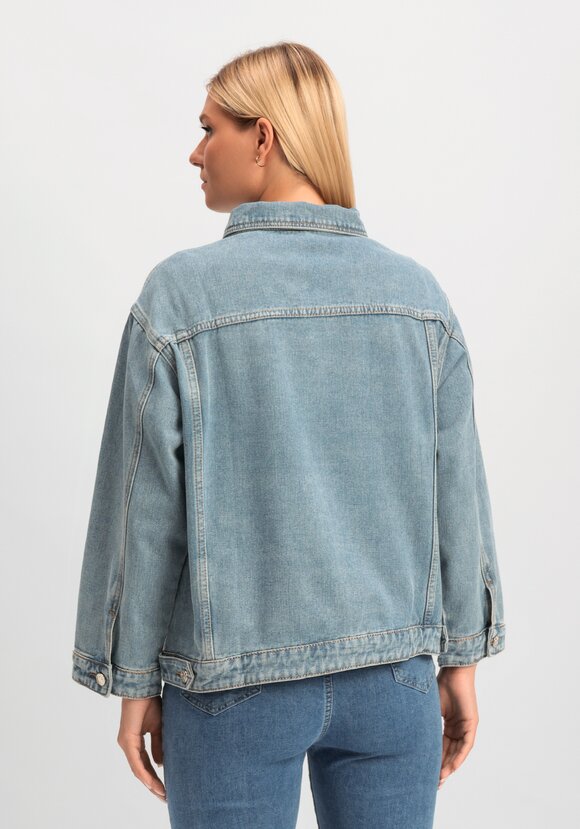 Джинсовая куртка Лора шир.  580, рис. 3