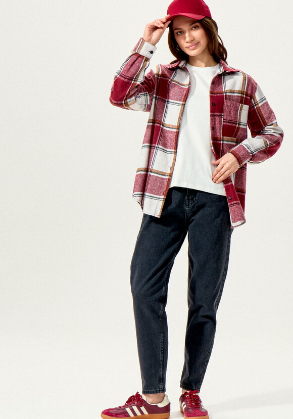 Рубашка в клетку с накладным карманом шир.  580, рис. 11