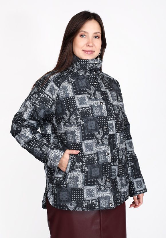 Куртка Оригинальный принт шир.  580, рис. 5