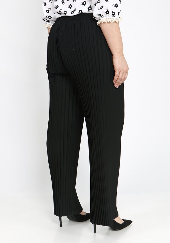 Брюки широкие плиссе на резинке шир.  580, рис. 14