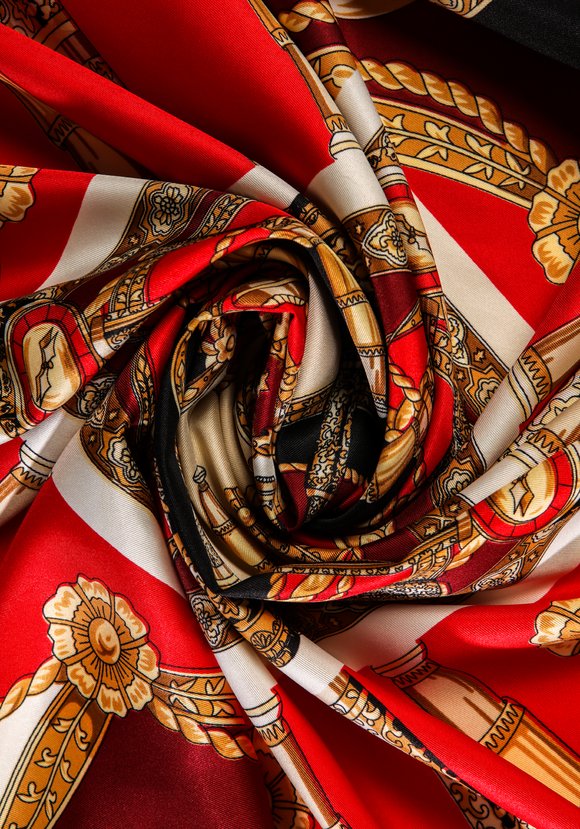 Платок шелковый Клео шир.  580, рис. 15