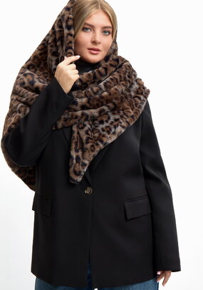 Платок меховой Леопард