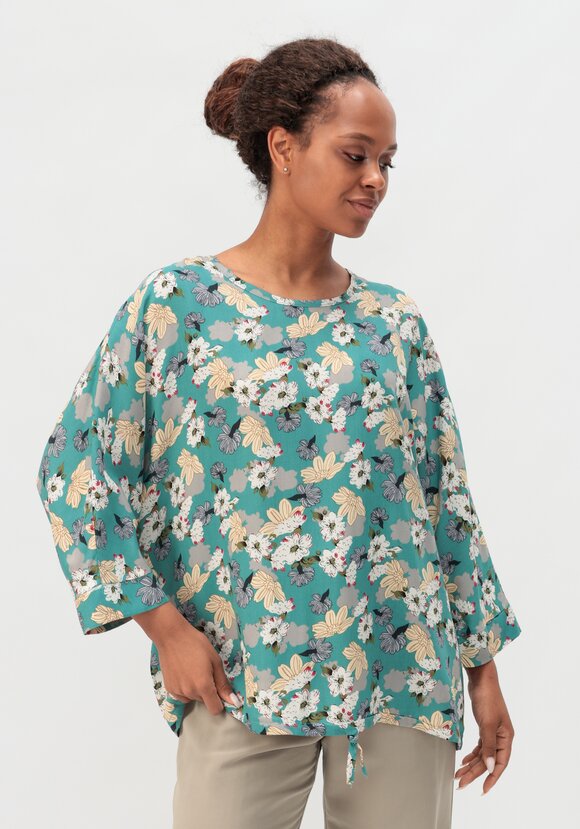 Блуза с принтом Валенсия шир.  580, рис. 11