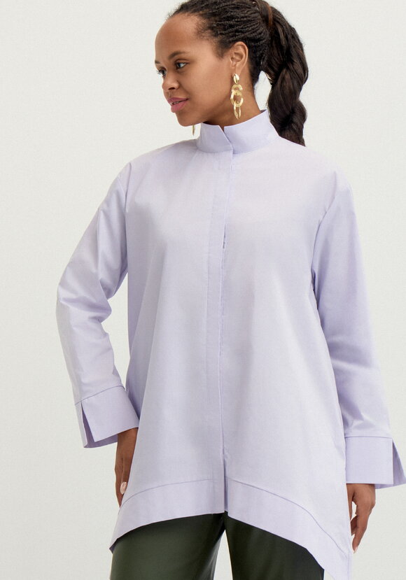 Рубашка с отложным воротом стойкой шир.  580, рис. 10