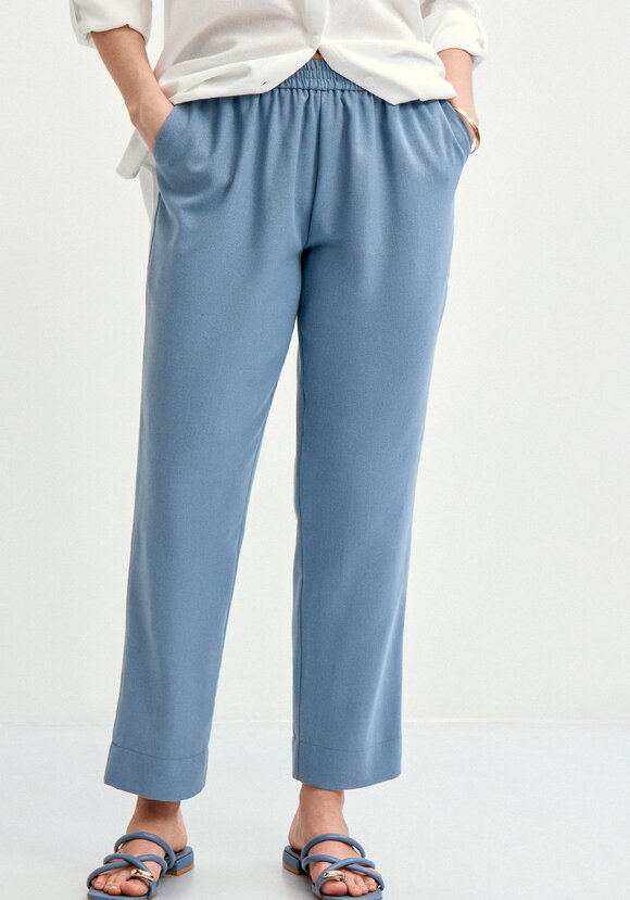 Брюки прямые изо льна шир.  580, рис. 2