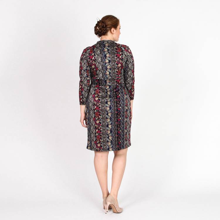 Платье с узорным принтом шир.  750, рис. 4