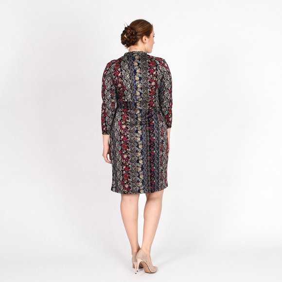 Платье с узорным принтом шир.  580, рис. 4