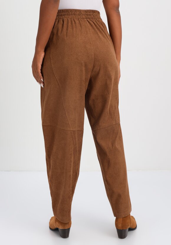 Брюки вельветовые с декоративной отстрочкой шир.  580, рис. 11