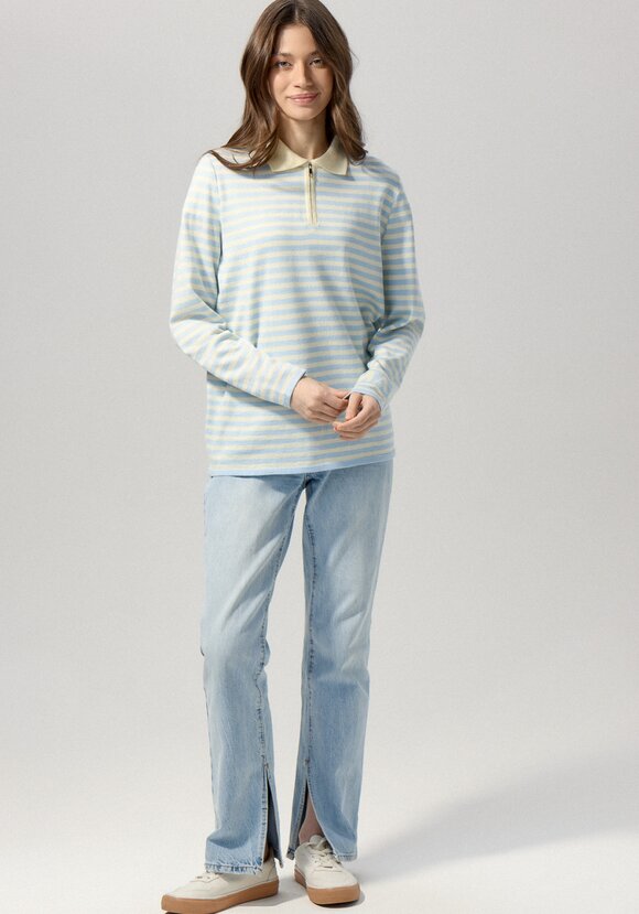 Поло в полоску на молнии шир.  580, рис. 11