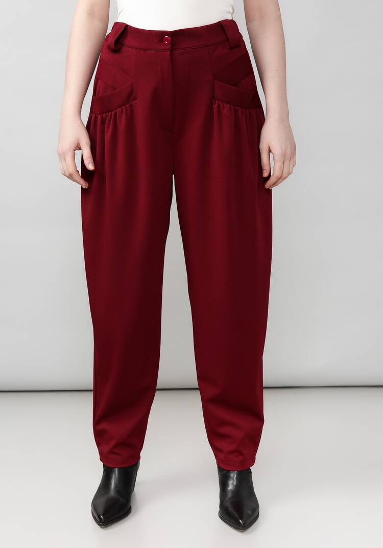 Брюки женские со сборкой на карманах шир.  750, рис. 25