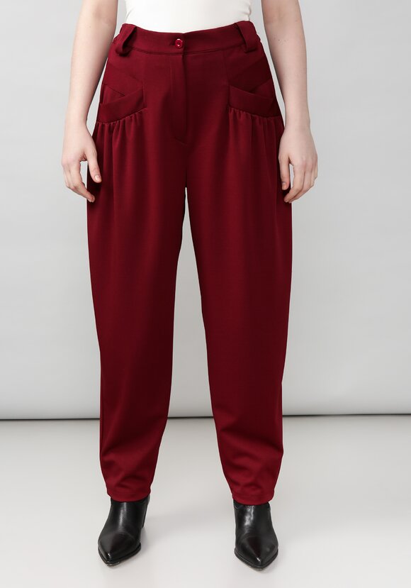 Брюки женские со сборкой на карманах шир.  580, рис. 25