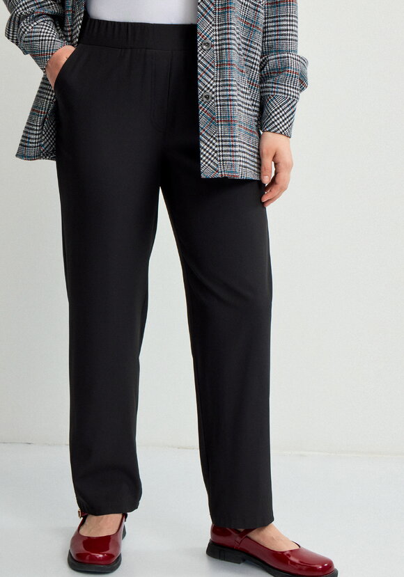 Брюки прямые с имитацией гульфика Элис шир.  580, рис. 13