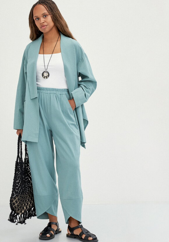 Брюки-тюльпан на резинке шир.  580, рис. 30