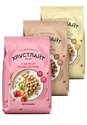 Завтрак Хрустлайт с белком и клетчаткой,3шт