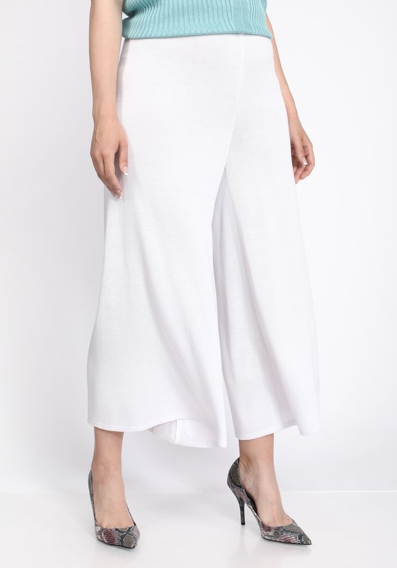 Брюки-кюлоты широкие на резинке шир.  580, рис. 1