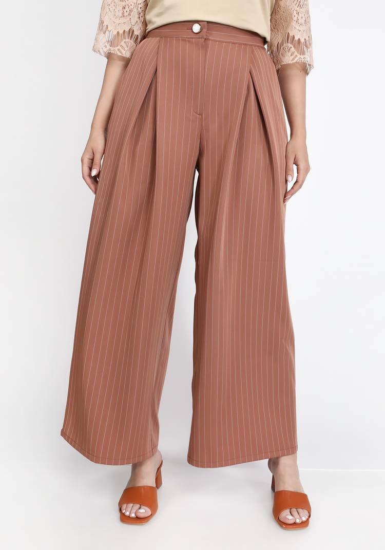 Брюки-палаццо в полоску шир.  750, рис. 8