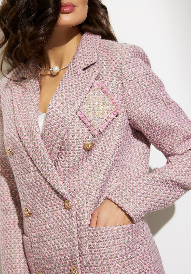 Жакет с клубной вышивкой шир.  750, рис. 3