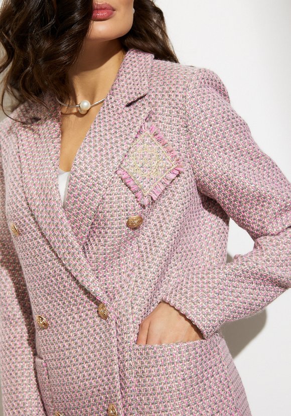 Жакет с клубной вышивкой шир.  580, рис. 3