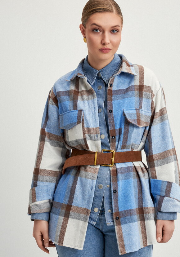 Рубашка фланелевая в клeтку шир.  580, рис. 8