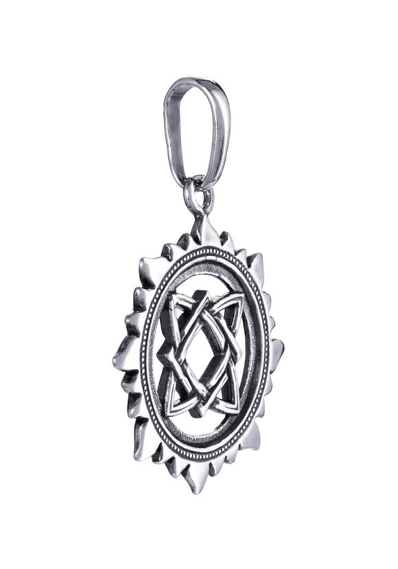 Серебряная подвеска Звезда Лады шир.  580, рис. 2