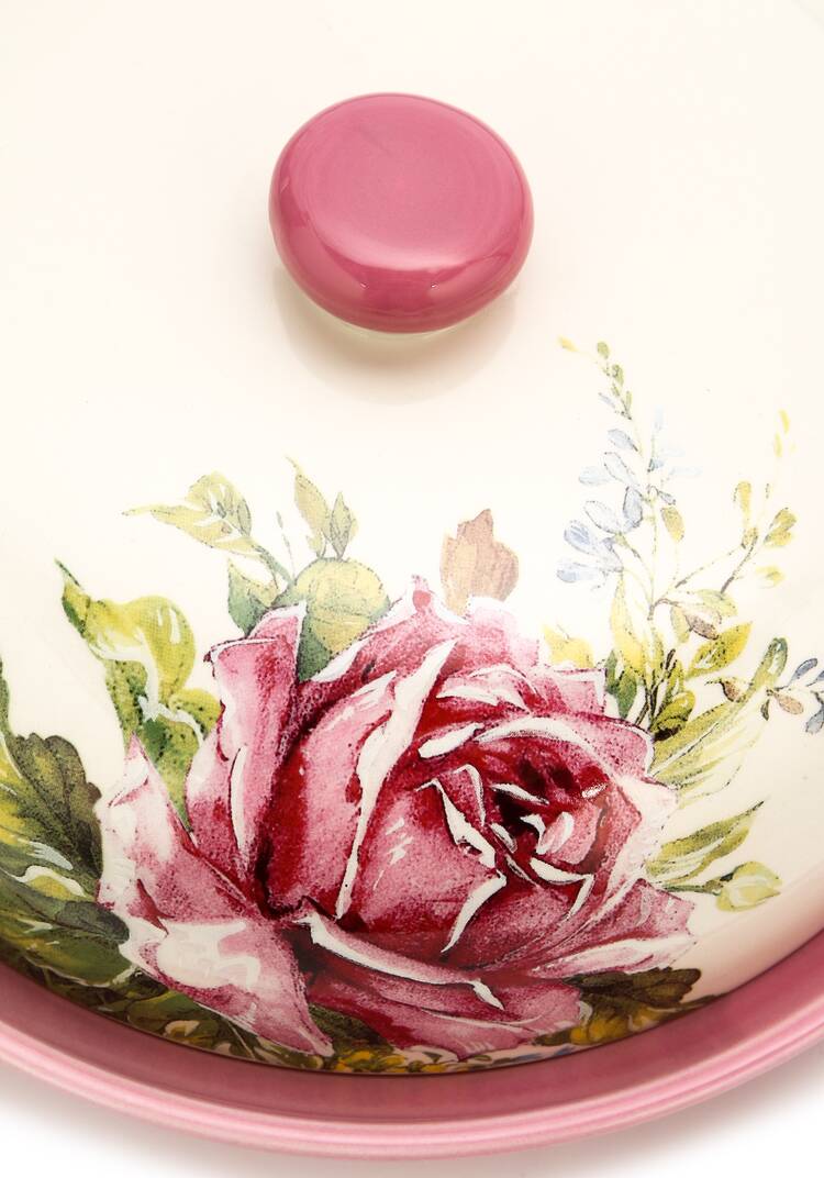 Блюдо с крышкой из доломитовой керамики шир.  750, рис. 8