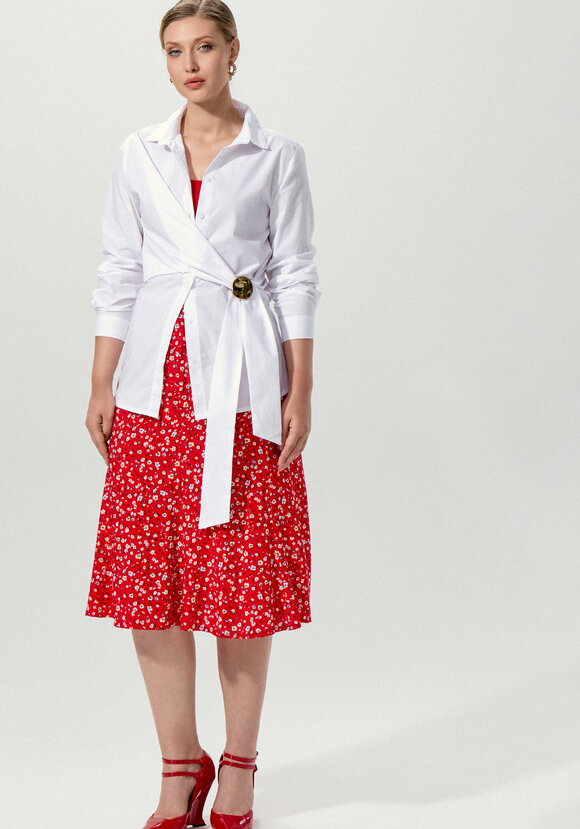 Юбка миди с цветочным принтом шир.  580, рис. 7