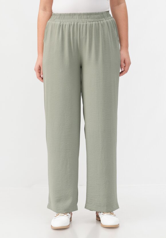 Брюки палаццо на резинке шир.  580, рис. 35