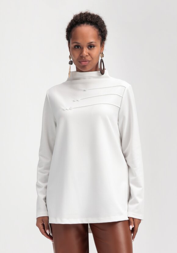 Туника свободного кроя с декором на груди шир.  580, рис. 20