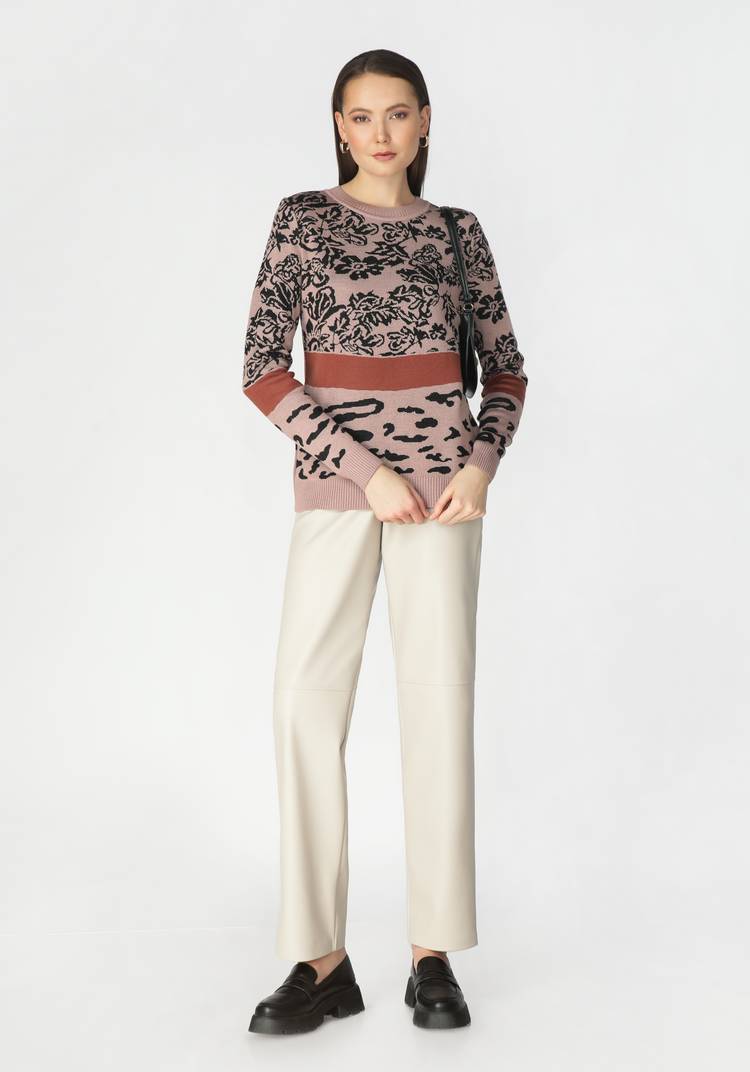 Джемпер женский с цветочным принтом шир.  750, рис. 3