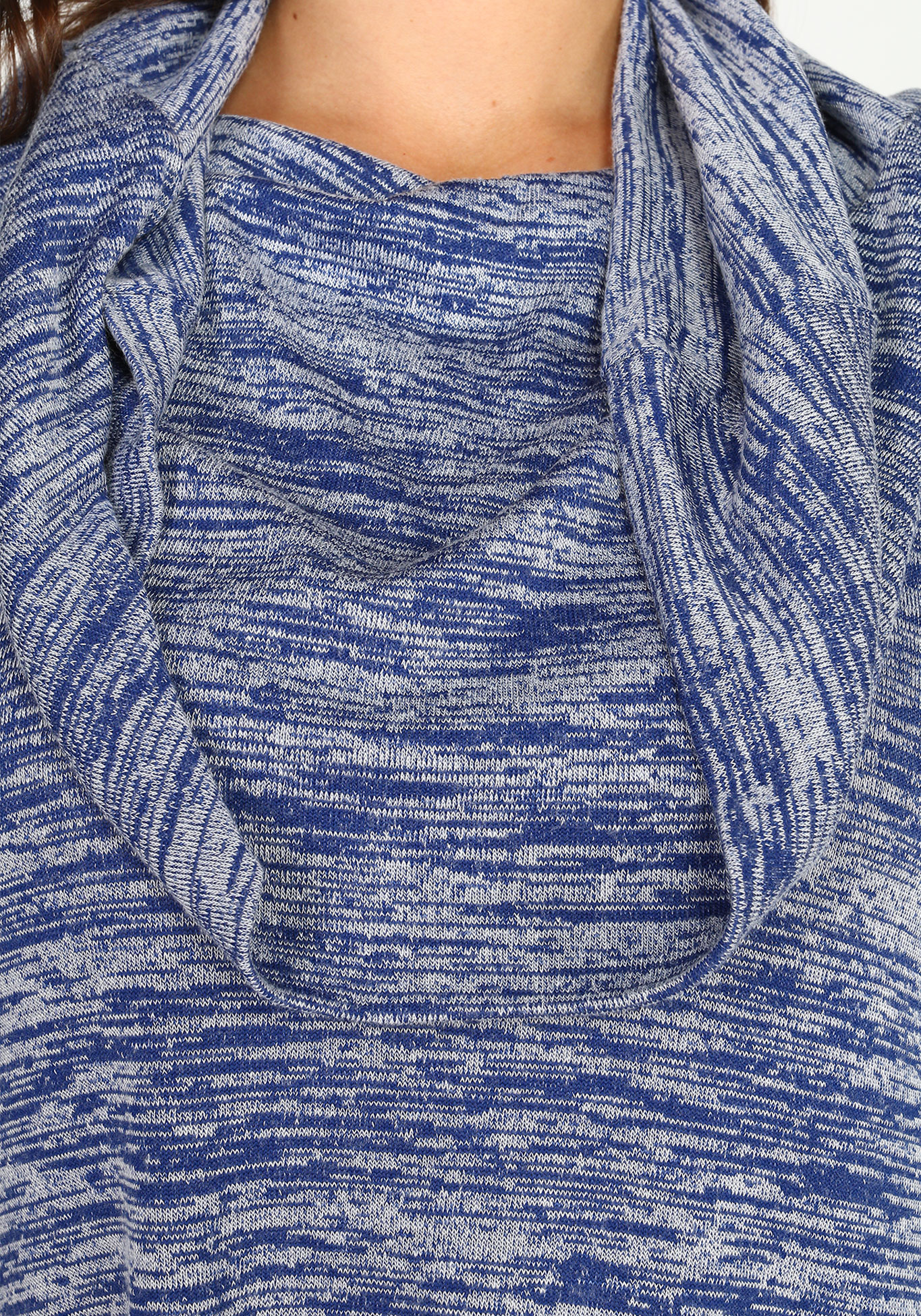 Туника асимметричная с воротником "хомут" Синель, размер 48, цвет синий - фото 10