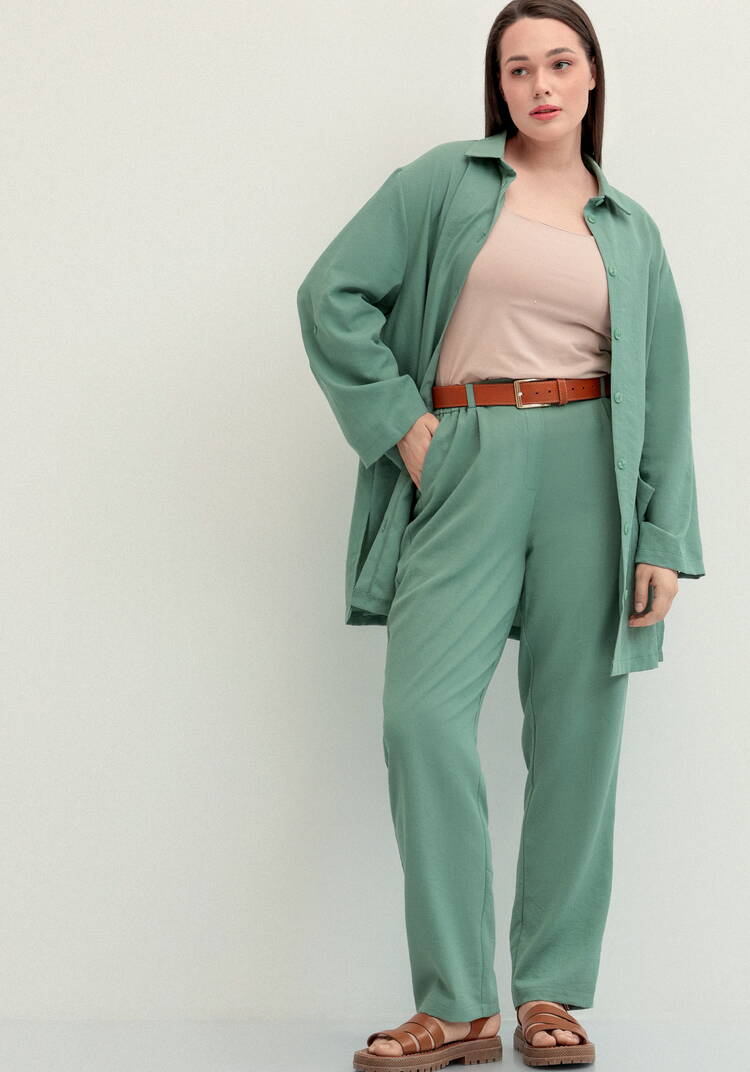 Брюки прямого кроя на резинке по поясу шир.  750, рис. 7