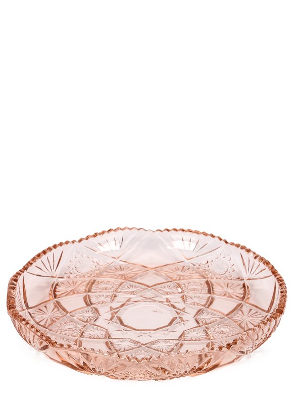Поднос Розовое стекло шир.  580, рис. 1