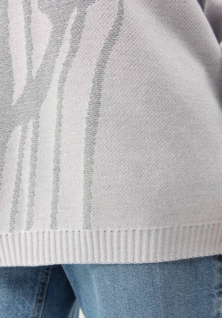 Туника женская с абстракцией и высоким горлом шир.  750, рис. 12