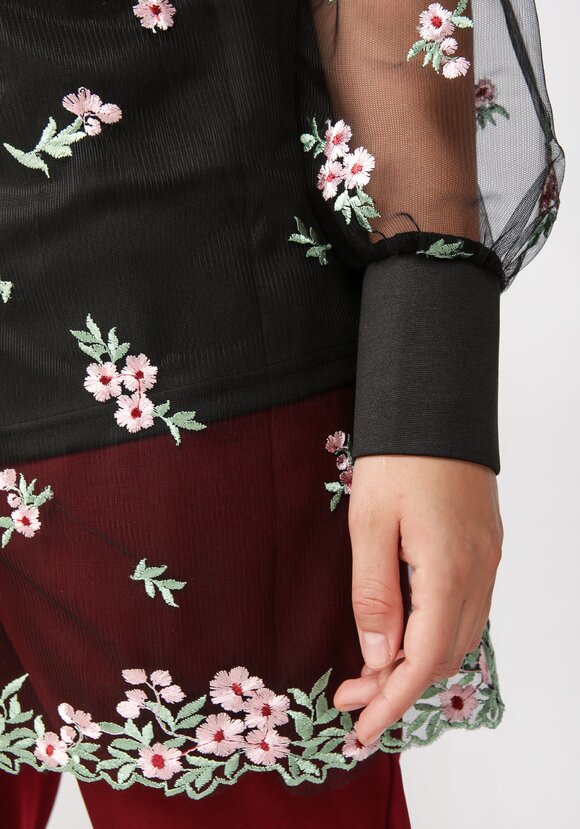 Блуза с топом шир.  580, рис. 6