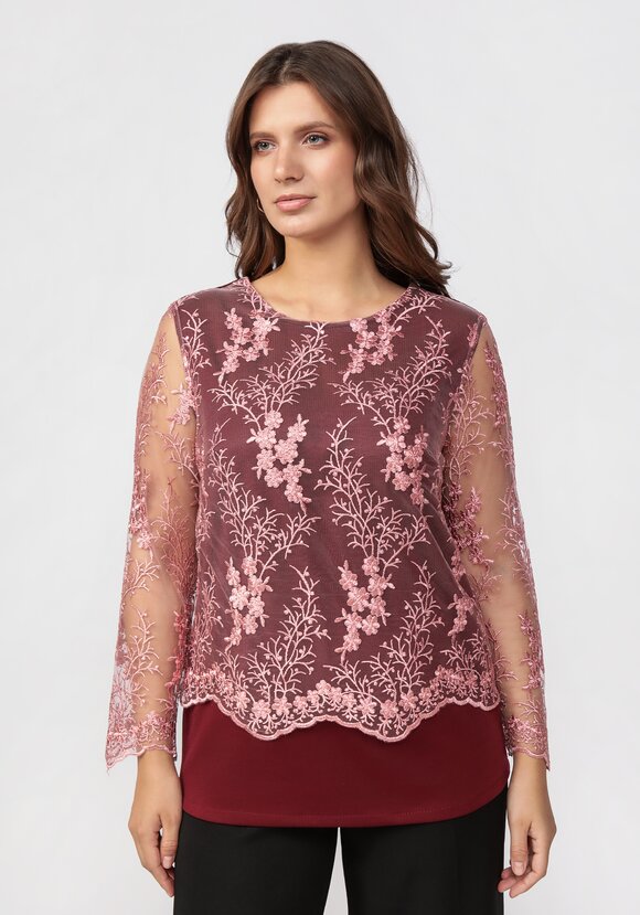 Блуза с рукавом 7/8 шир.  580, рис. 19