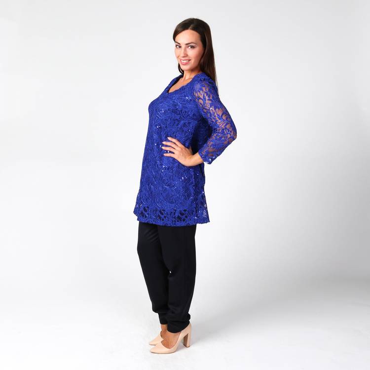 Туника из ажурной ткани шир.  750, рис. 19