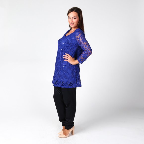 Туника из ажурной ткани шир.  580, рис. 19